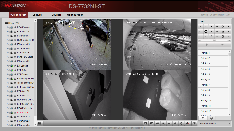 Caméra de surveillance 3MP varifocale - bureau et entrée extérieure